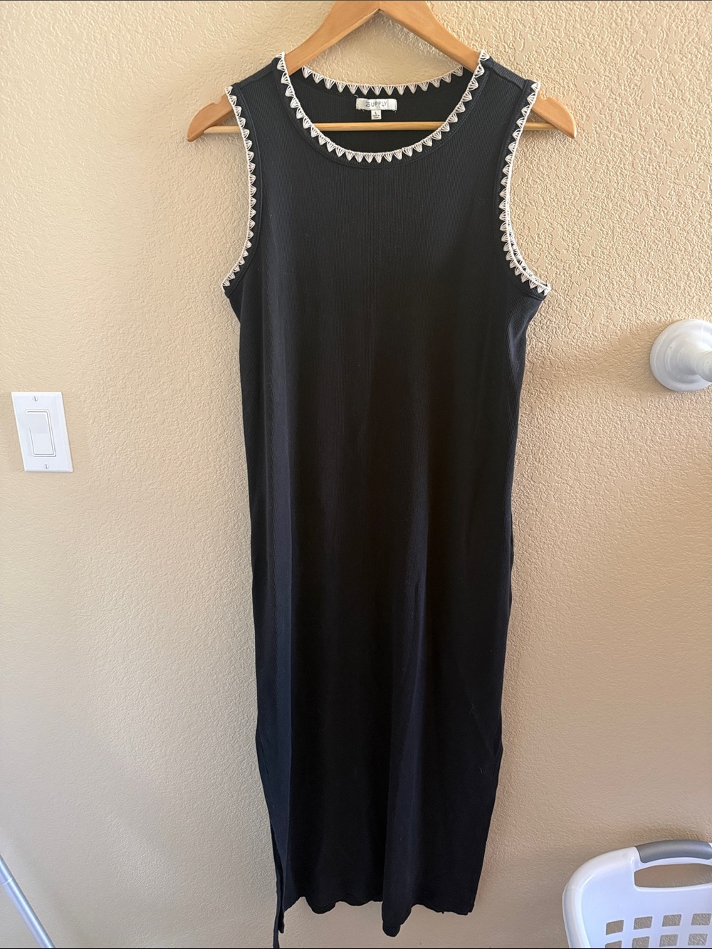 Z Supply Whipstitch Ribbed Midi Dress